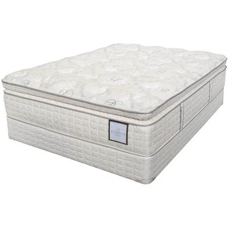 California King Plush Super Pillow Top Mattress and Box Spring